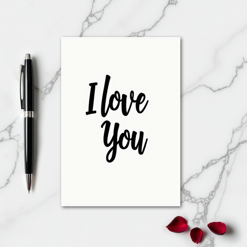 I Love You Message Card