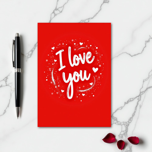 I Love You Message Classic Card