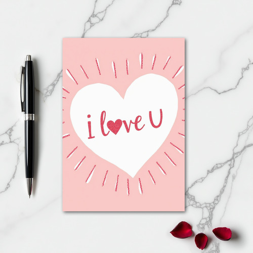I Love You Minimalist Card