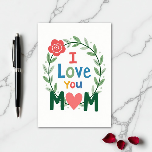 I Love You Mom Best Greeting Card