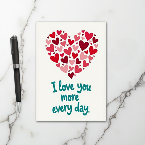 I Love You More Every Day Card
