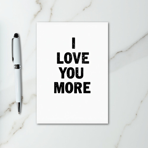 I Love You More Starry Card