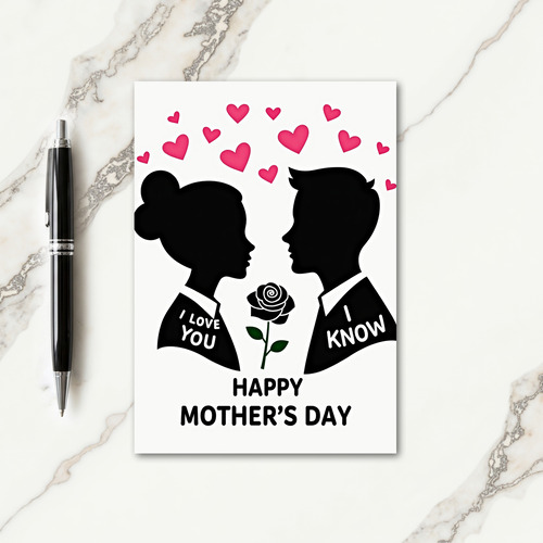 I Love You Mother Happy Day Card