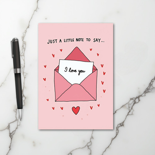 I Love You Note Card