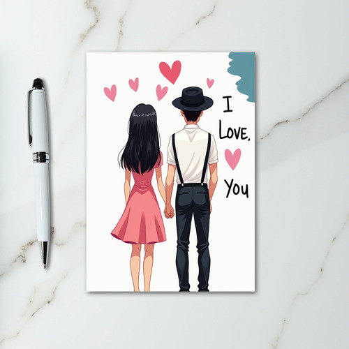 I Love You Romantic Couple Card