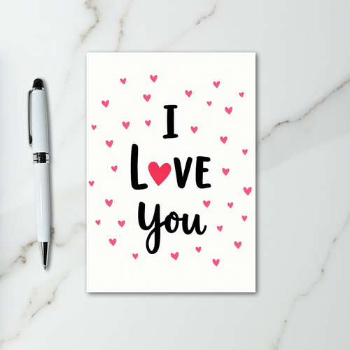 I Love You Romantic Valentines Card