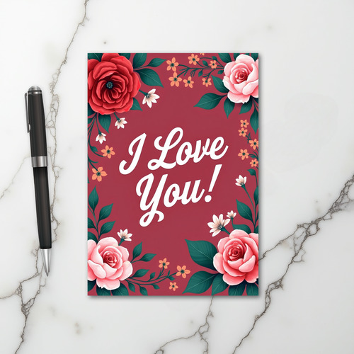 I Love You Rose Greeting Card