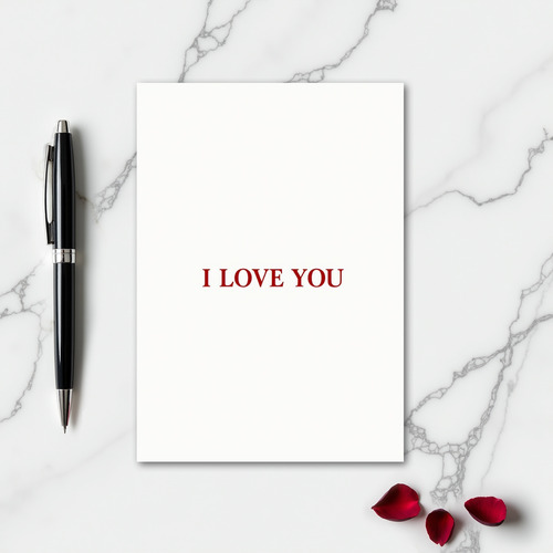 I Love You Simple Bold Card