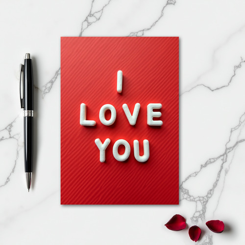 I Love You Simple Card