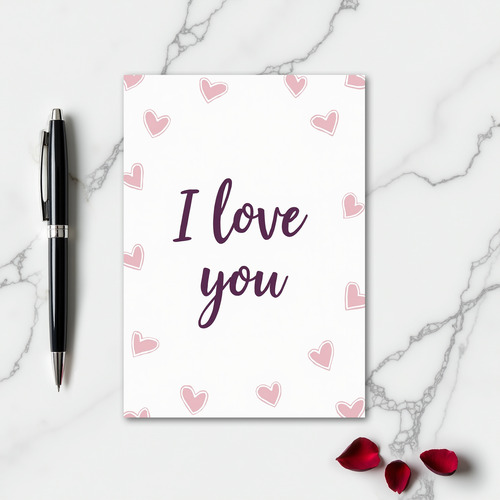 I Love You Simple Elegant Card
