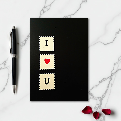 I Love You Simple Message Card