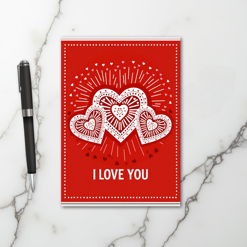 I Love You Valentines Day Card