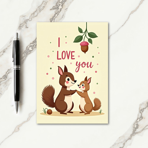 I Love You Woodland Friends Card