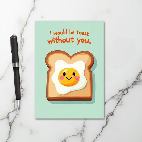 I Would Be Toast Without You Card