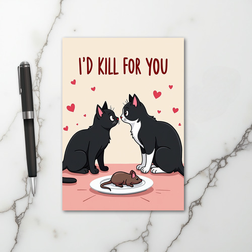 I Would Kill For You Love Card