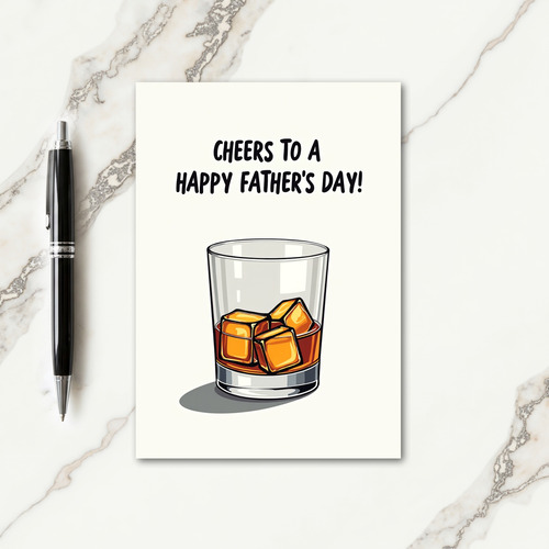 Iced Cheers Fathers Day Card