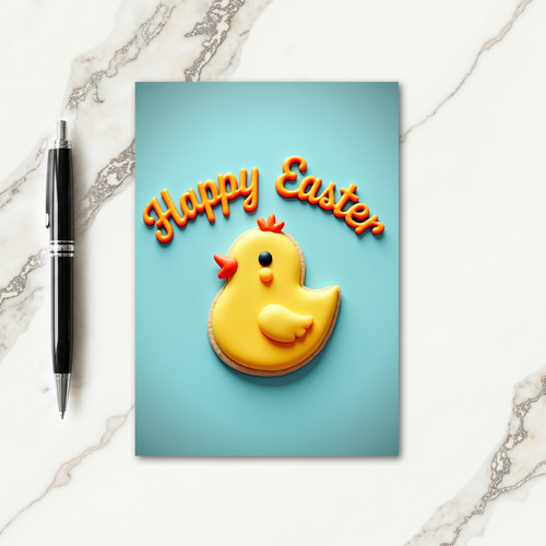 Iced Cookie Happy Easter Card