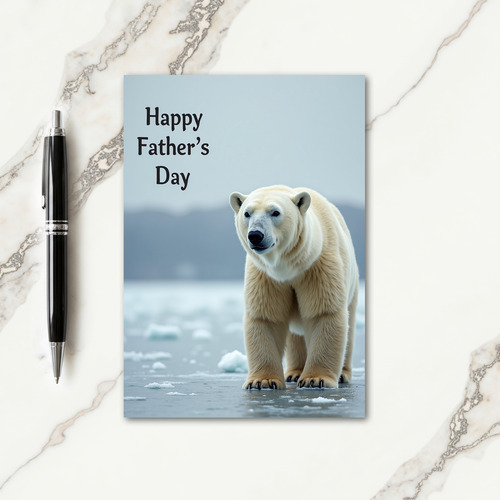 Icy Fathers Day Landscape Card