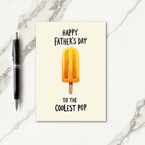 Icy Pop Fathers Day Art Card