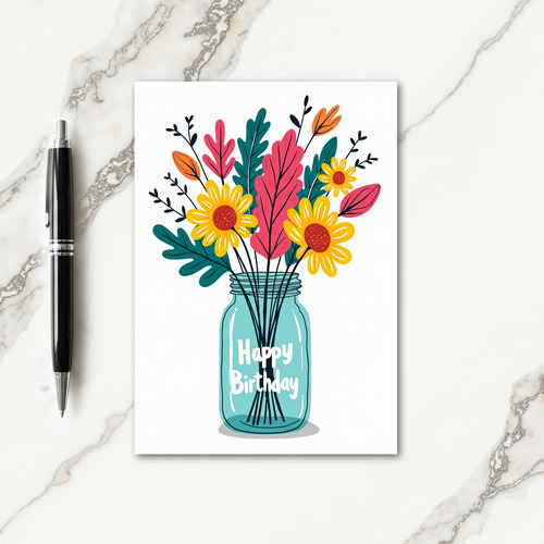 Illustration Birthday Cheer Card