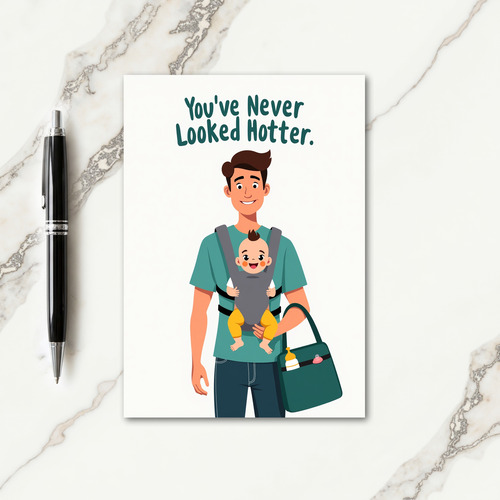 Illustration Fathers Day Card