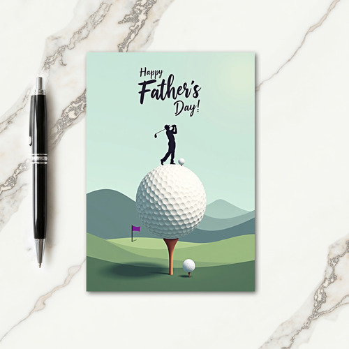 Illustrative Fathers Day Tee Card