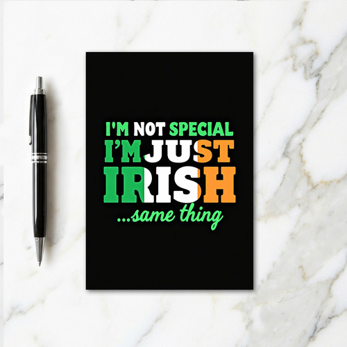 Im Just Irish Pride Card