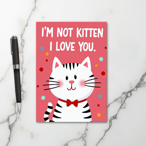 Im Not Kitten I Love You Card