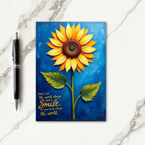 Impasto Bloom Birthday Card