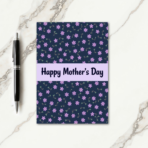 Indigo And Lavender Happy Mothers Card