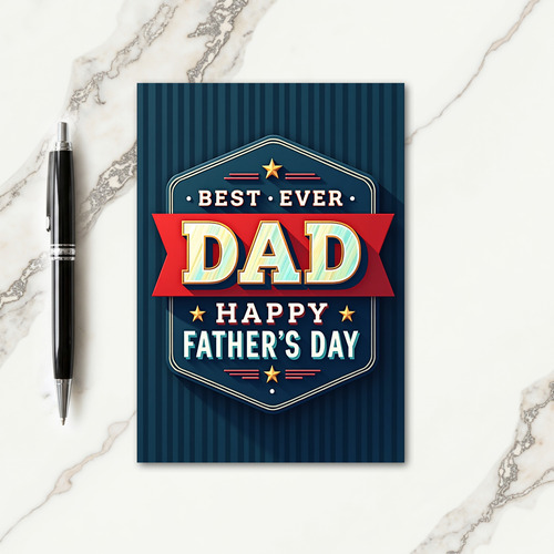 Indigo Best Dad Ever Day Card