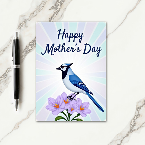 Indigo Bird Mothers Day Card