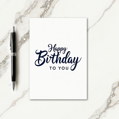 Indigo Birthday Wishes Card