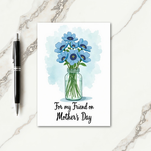 Indigo Bouquet Mothers Day Card