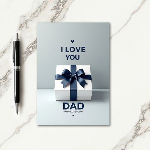 Indigo Bow Sweet Fathers Day Card