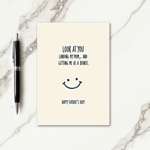 Indigo Dad Bonus Message Card