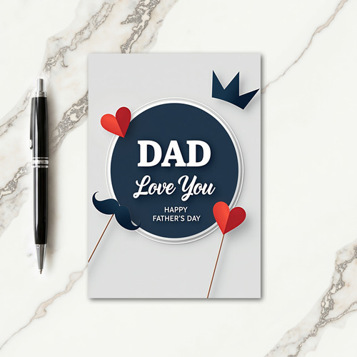 Indigo Dad Love You Fathers Day Card