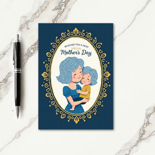 Indigo Embrace Mothers Day Card