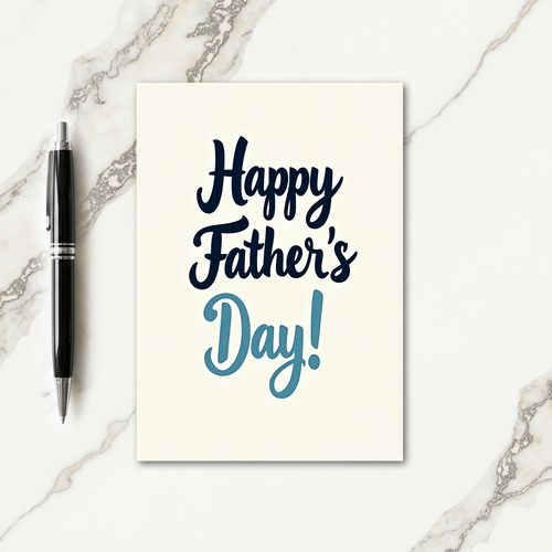 Indigo Fathers Day Curves Card