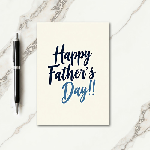 Indigo Fathers Day Message Card