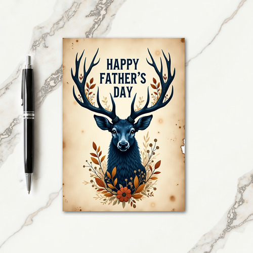 Indigo Fathers Day Stag Card