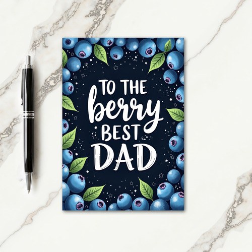 Indigo Fathers Day Stars Card