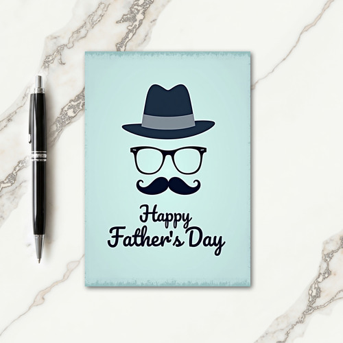 Indigo Hat Fathers Day Card