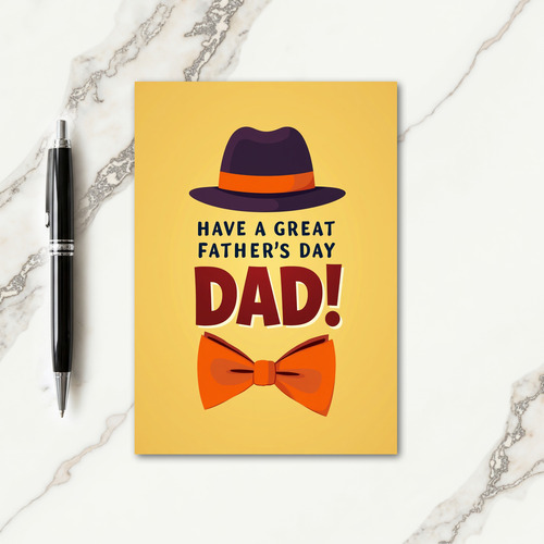 Indigo Hat Sweet Fathers Day Card