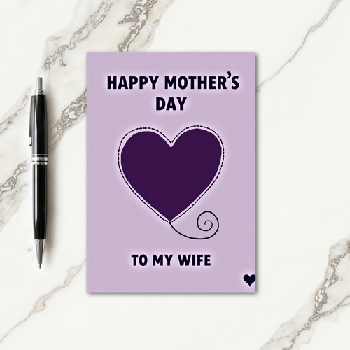 Indigo Heart Mothers Day Card