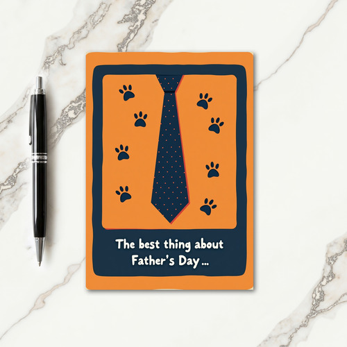 Indigo Paws Fathers Day Card