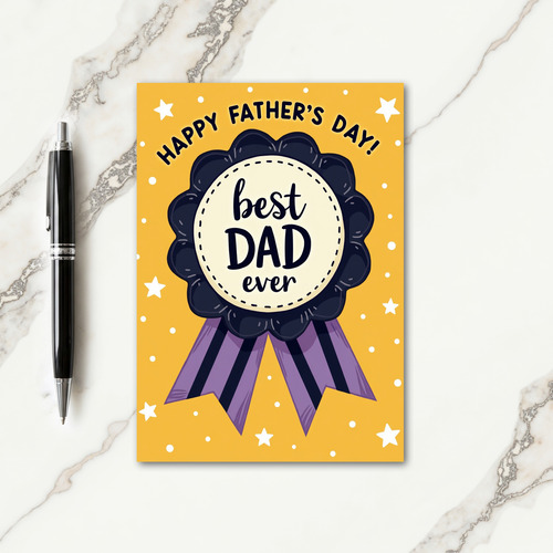 Indigo Rosette Fathers Day Card