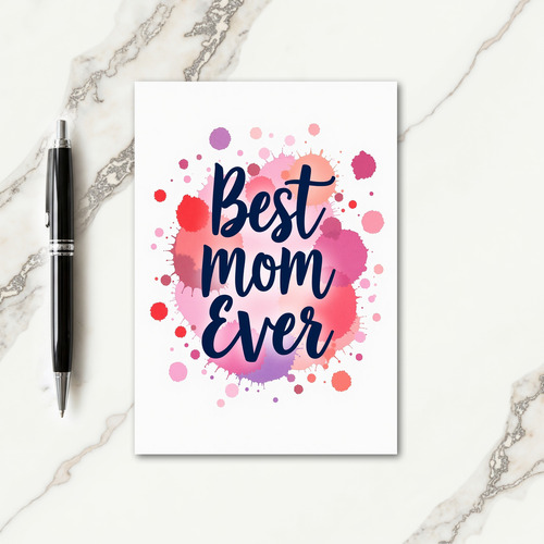 Indigo Script Mothers Day Card