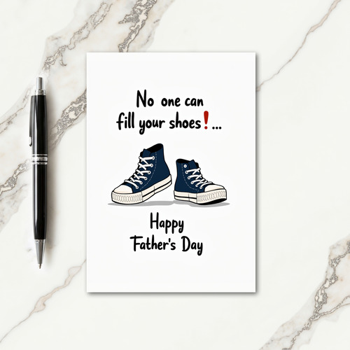 Indigo Sneakers Fathers Day Card