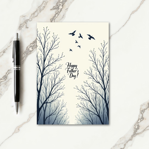 Indigo Trees Fathers Day Card